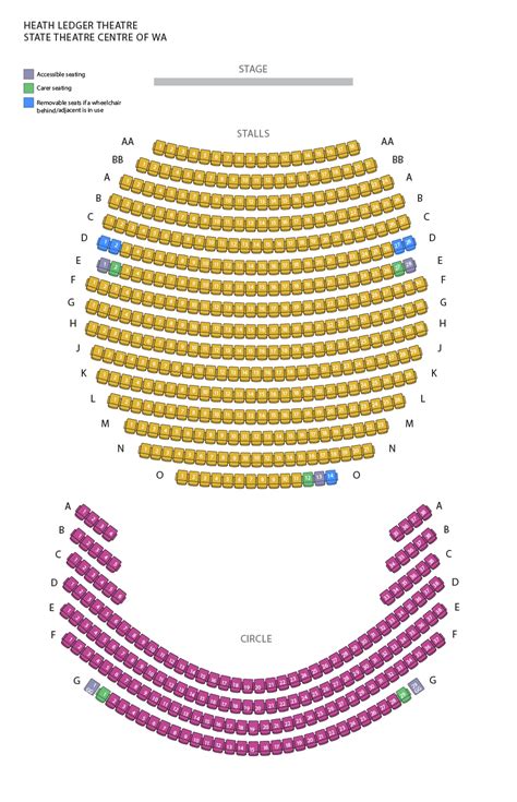 State Theatre Seating Chart Sydney | Elcho Table