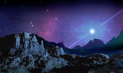 Artwork Of A Planet Orbiting A Pulsar Photograph by Mark Garlick | Fine ...