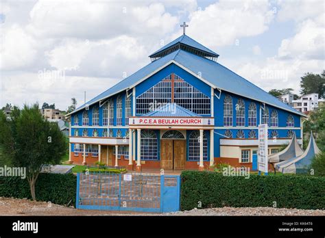 A Presbyterian Church of East Africa (PCEA) building exterior, Kenya ...