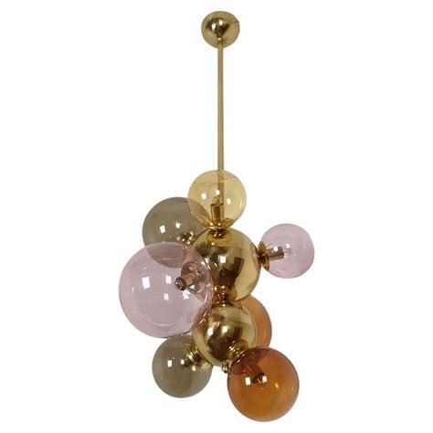 Glass Balls Chandelier at 1stDibs