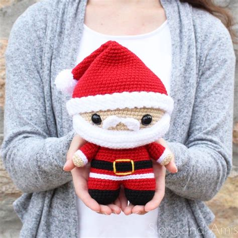 PATTERN: Cuddle-sized Santa Claus Amigurumi Crocheted St. - Etsy ...