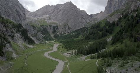 Aerial drone view of hiking in the mountains. 2664419 Stock Video at ...