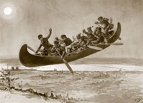 La Chasse-galerie: the flying canoe myth of French-Canada – Sneaky Loon!