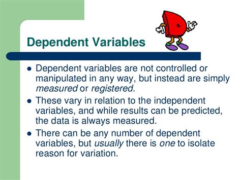 Examples Independent Dependent Variables Math