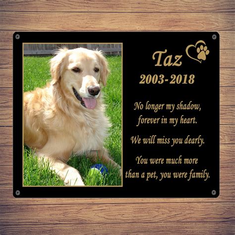 Personalised Dog Memorial Plaque With Photo 2021 | ubicaciondepersonas ...