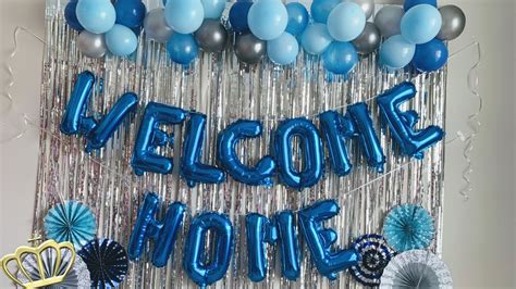 Welcome Home Party Decorations| Surprise Decoration Home Ideas - YouTube