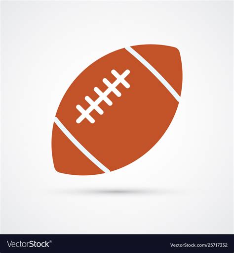 American football colored ball Royalty Free Vector Image