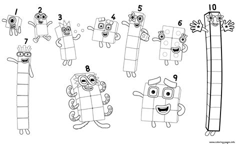 30+ Printable Numberblocks 5 Coloring Pages | RosemarieMirryn