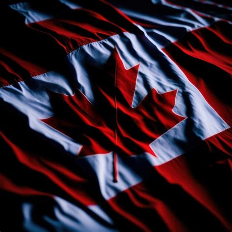 Premium AI Image | A red and white flag with the word canada on it