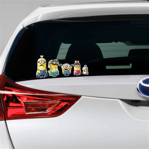 Despicable ME 2 Minion Family Vinyl Decal Window Sticker My Car Bumper ...