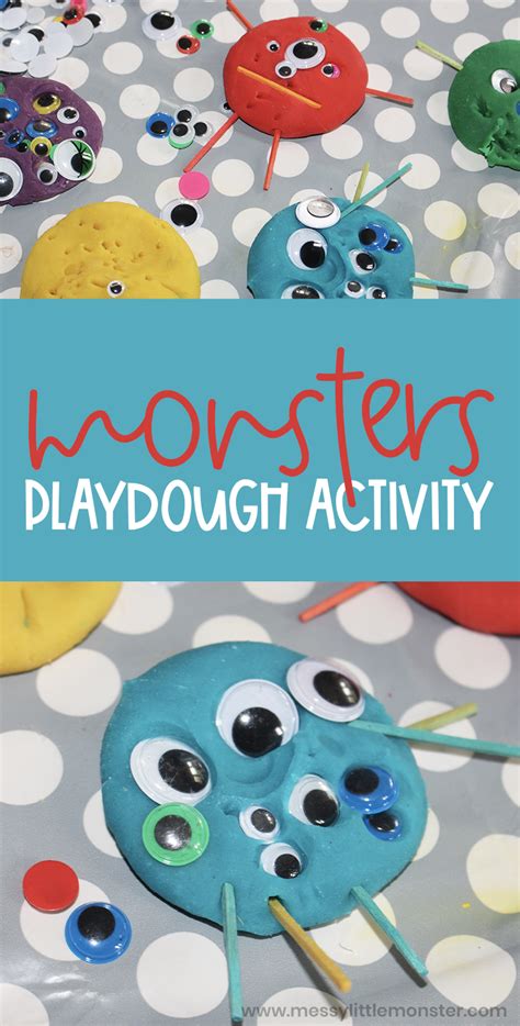 Playdough Monsters Counting Activity | Playdough activities, Halloween ...