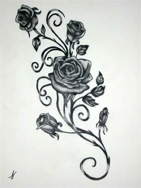 Gothic Rose Drawing at PaintingValley.com | Explore collection of ...