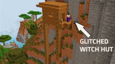 TALLEST WITCH HUT in Minecraft 1.18: GLITCHED MINECRAFT WITCH HUT SEED ...