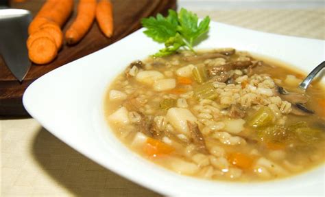 Jewish Cookery | Kosher Recipes | Mushroom & Barley Soup