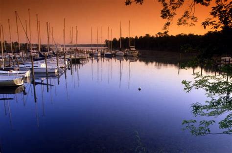 Florida Memory • Boats docked at the Bluewater Bay Marina in Niceville.