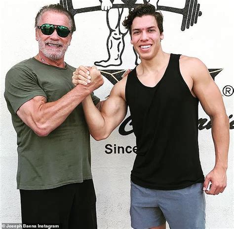 Arnold Schwarzenegger's son Joseph Baena shows off his ripped bod after ...