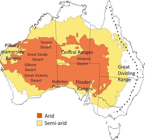 Semi Arid Desert Map