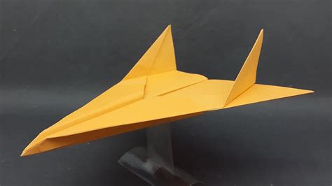 How To Make Paper Fighter Airplane Best Paper Jet Plane That Looks ...