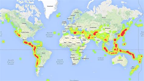 World Map Earthquake Zones | Images and Photos finder