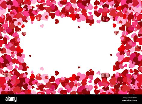 Flying heart confetti, valentines day background, romantic love simple ...