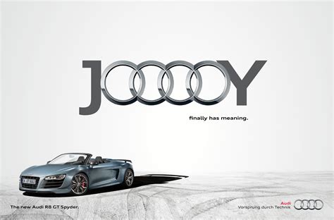 Audi Print Advert By Tonic: Jooooy, White | Ads of the World™