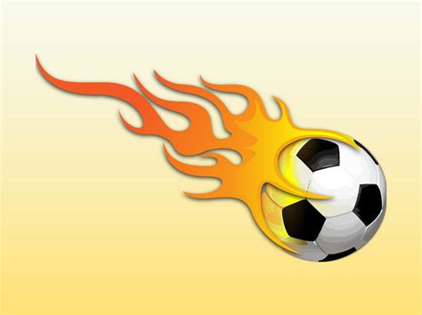 Soccer Ball Fire Clipart Free