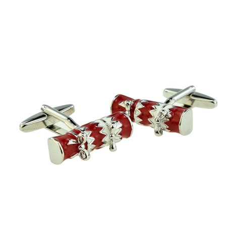 Christmas Crackers Cufflinks - finest silver gifts, jewellery and tableware