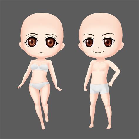 Chiharu Suzuki - Hand Painted Chibi Character Base Mesh