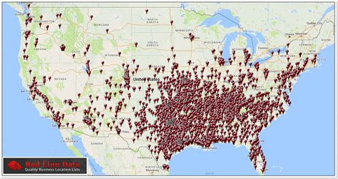 Sonic Drive-in Location Map - Red Lion Data