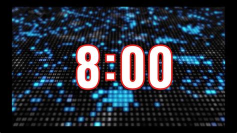 8 Minute Countdown Timer - Simple and Clean - YouTube