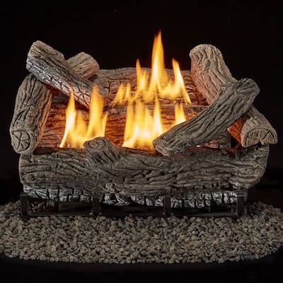 Vent-free Natural gas Gas Fireplace Logs at Lowes.com