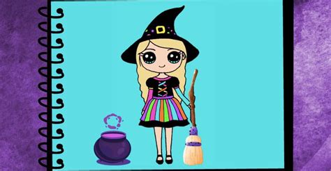 Draw a Halloween Witch by Draw So Cute