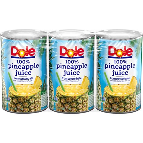 Dole® 100% Pineapple Juice 46 fl. oz. Can | Buehler's