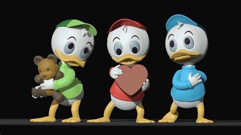 ArtStation - Huey, Dewey, and Louie Duck