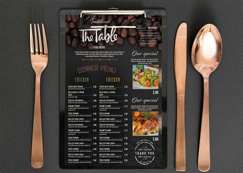 Indian Cafe Menu Design Template - 99Effects