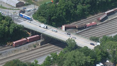 11alive.com | PHOTOS | Freight train derailment at Inman Yard