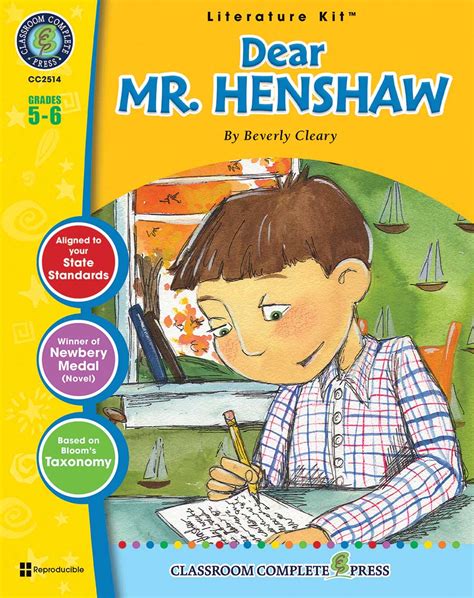 Dear Mr. Henshaw - Novel Study Guide - Grades 5 to 6 - Print Book ...