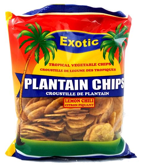 Exotic Plantain Chips Lemon Chile 142g - Fresh is Best on Broadway