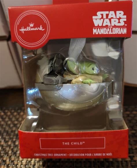 Hallmark 2020 Star Wars The Mandalorian The Child Ornament BABY YODA ...