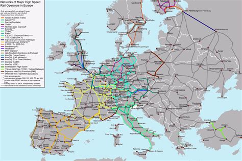 Train Map Of Europe With Cities | Images and Photos finder