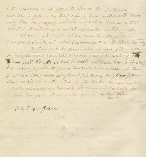 Eliza Hamilton Letter | Minnesota Historical Society