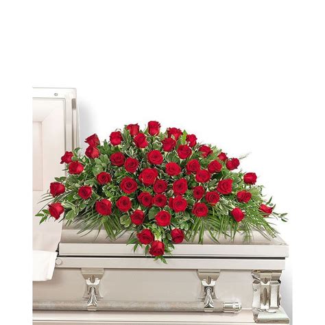 50 Red Roses Casket Spray Canonsburg, Florist: Malone Flower Shop ...