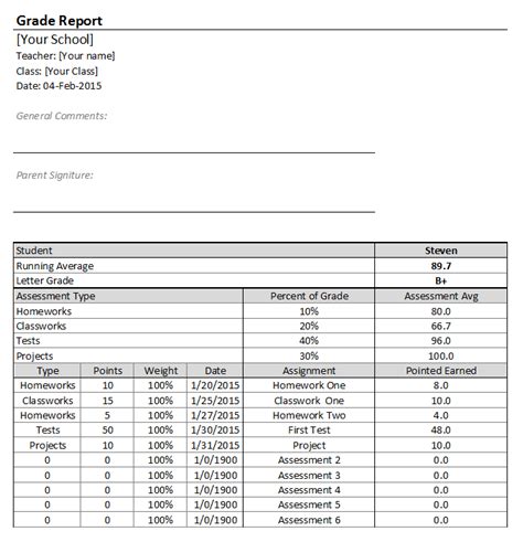 Best Free Excel Gradebook Templates for Teachers