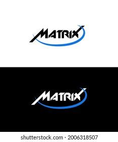 Matrix Brand Logo Matrix Company Name Stock Vector (Royalty Free ...