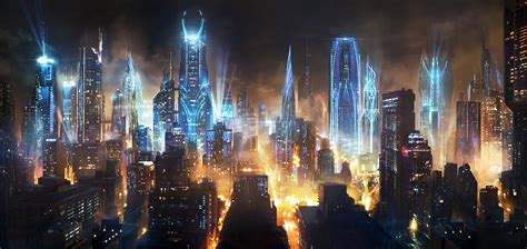 Futuristic City Concept Art