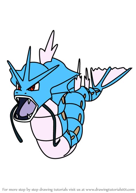 Learn How to Draw Gyarados from Pokemon GO (Pokemon GO) Step by Step ...