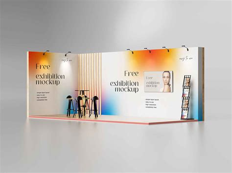 Free Exhibition Stand Mockup (PSD)