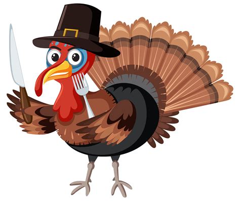 Thanksgiving turkey character on white background 297836 Vector Art at ...