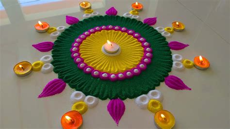 Easy Rangoli Designs For Diwali