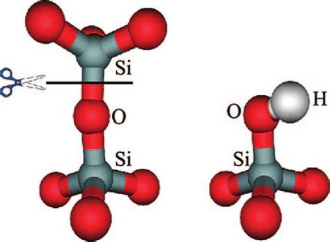 The silanol group completing a broken chemical bond. | Download ...